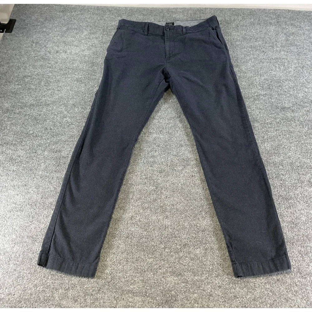 J Crew 484 Slim Pants Mens 32x30 Stretch Chino Dark Grey Casual Preppy Flat Fron